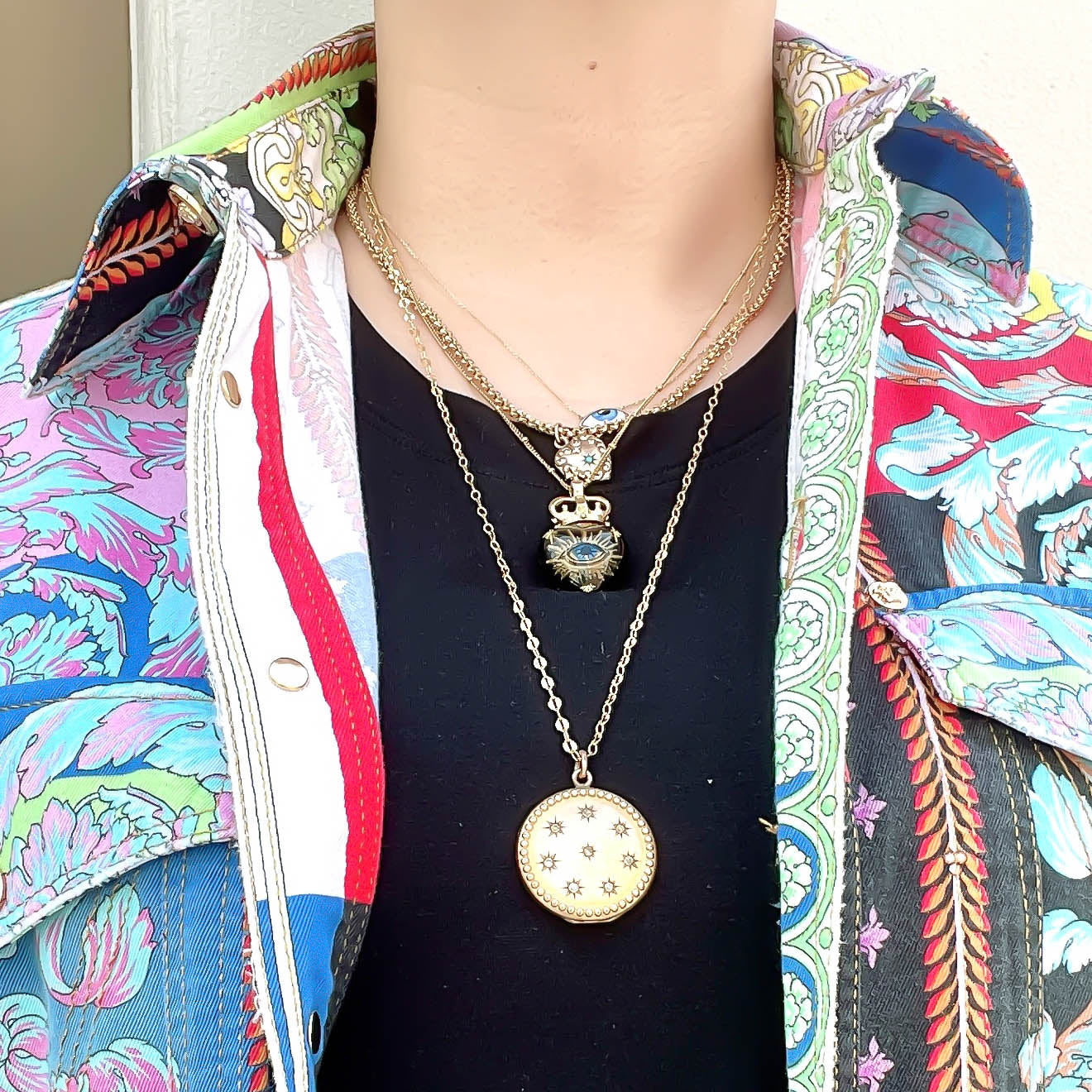 LOCKET NECKLACE / 8 STAR