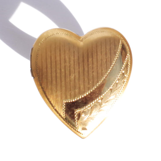 HEART LOCKET RING / BIG HEART / #13 / 14KGF