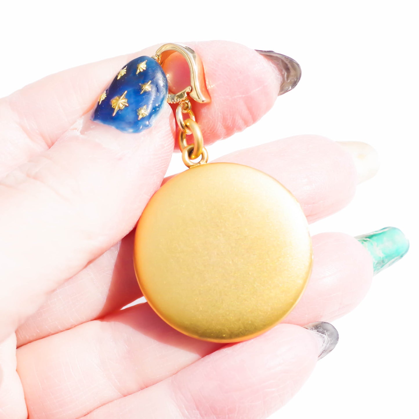 MASONIC LOCKET CHARM / COMPASS / 14KGF
