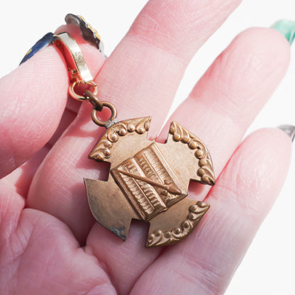 MASONIC CHARM / SKULL / CROSS / 14KGF
