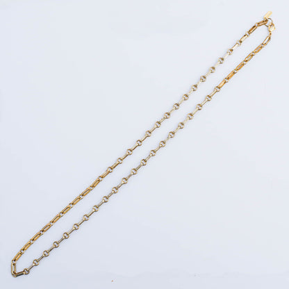 VINTAGE CHAIN NECKLACE / LONG SQUARE