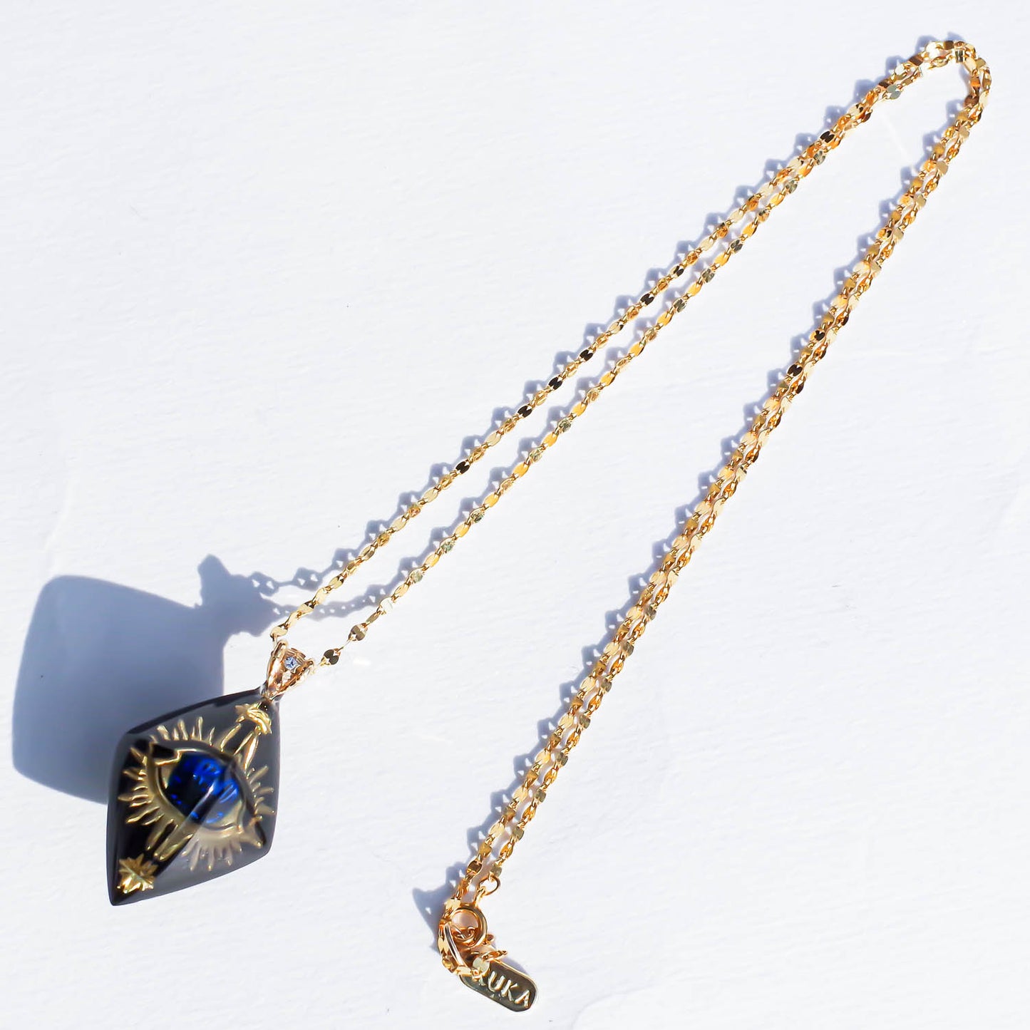 EYE NECKLACE / BLACK / DIAMOND